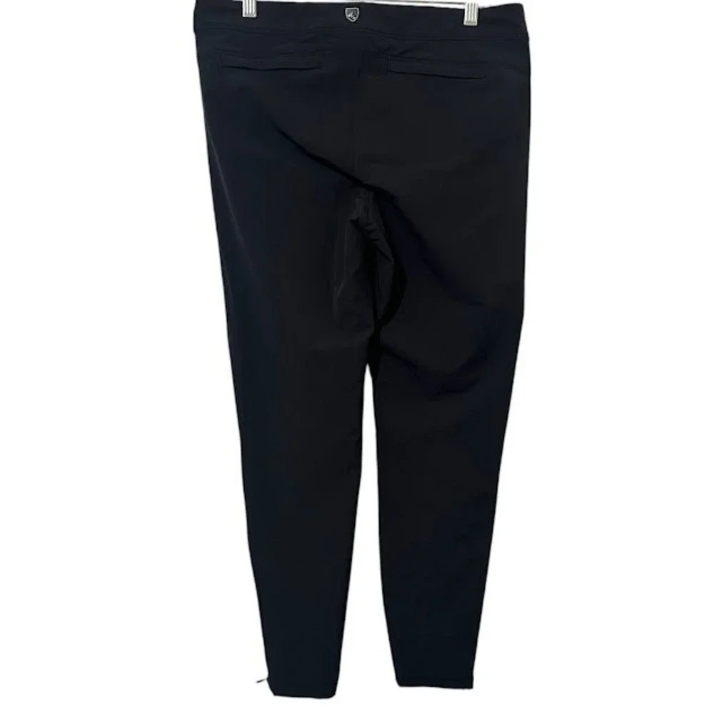 KUHL Black Trascendr Skinny Nylon Hiking Outdoor Zipper Hem‎ Pants Womens 12